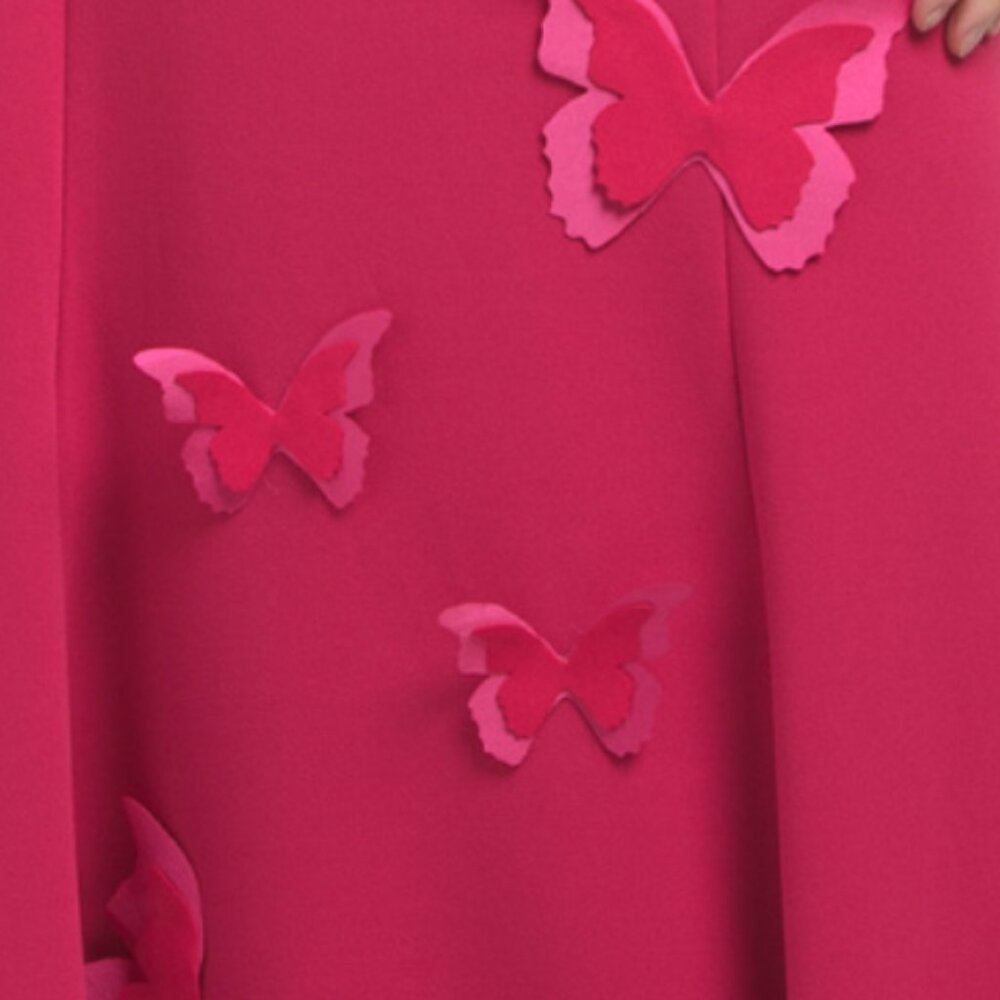 RENE BY RENE RUIZ Strapless Gown With 3d Butterfly Appliques - Picture 4 of 4